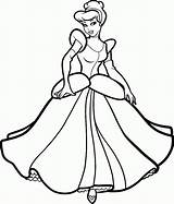 Cinderella Princesses sketch template
