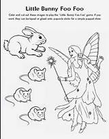 Foo Bunny Little Coloring Pages Rabbit Printable Storytime Ram Sam Only Use sketch template