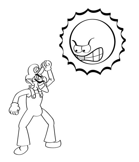 waluigi pages coloring pages