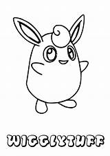 Colorear Wigglytuff Raichu Pokémon Pintado sketch template
