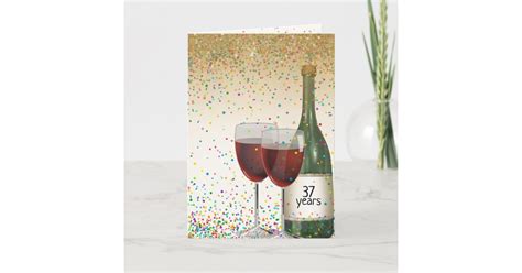 happy  anniversary wine card zazzlecouk