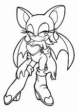 Sonic Coloring Pages Rouge Printable Hedgehog Super Girls Kids Characters Sheets Print Colouring Color Silver Para Amy Boys Colorir Cartoon sketch template