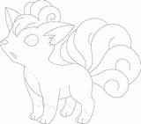 Vulpix Lineart Deviantart Pokemon Line sketch template