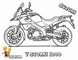 Coloring Motorcycle Suzuki Pages Storm 1000 Colouring sketch template