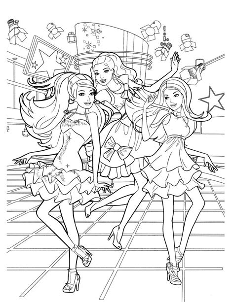 barbie dream house coloring pages  getdrawings
