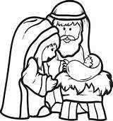 Manger Coloring Away Pages Printable Nativity Getcolorings Color Print sketch template