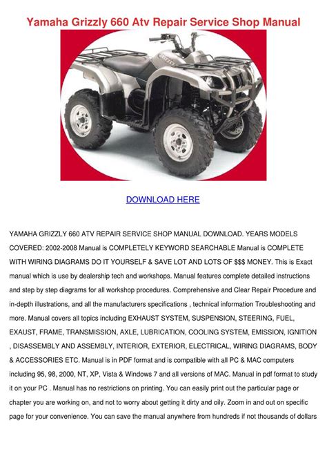 yamaha grizzly  wiring schematic wiring diagram