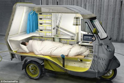 Happy Camper Tuk Tucked Up In Bed The One Man Camper Van That Is