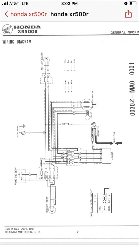 wiring diagram  honda xrm  generator orla wiring
