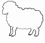 Sheep Printable Clipart Outline Template Lamb Simple Cut Cartoon Templates Clip Drawing Pattern Children Coloring Cliparts Kids Patterns Pages Clipartbest sketch template