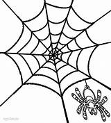 Spider Web Coloring Printable Pages Kids Halloween Cool2bkids Drawing Simple Cute Color Cartoon Print Clipart Getdrawings Choose Board Patterns sketch template