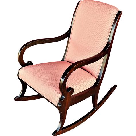 vintage rocking chair upholstered