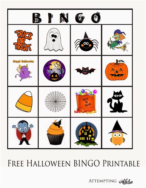 printable halloween bingo cards   players