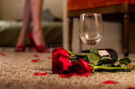 red roses and wine glass surprise for special some one