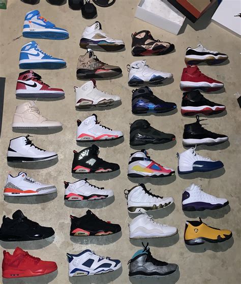 my air jordan collection only collect aj 1 14 all worn cause i