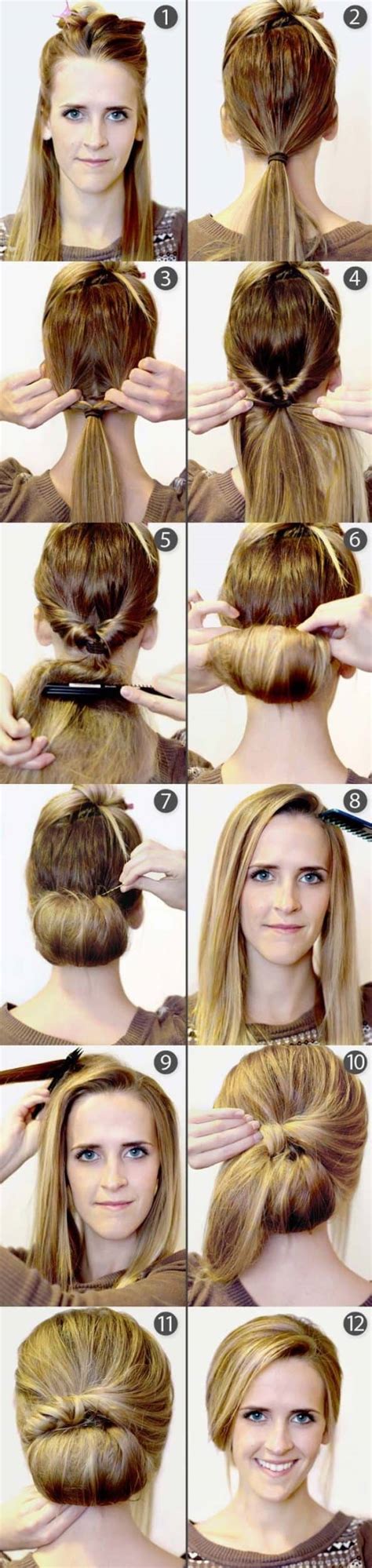 quick  easy step  step hairstyles  beginners   fashion