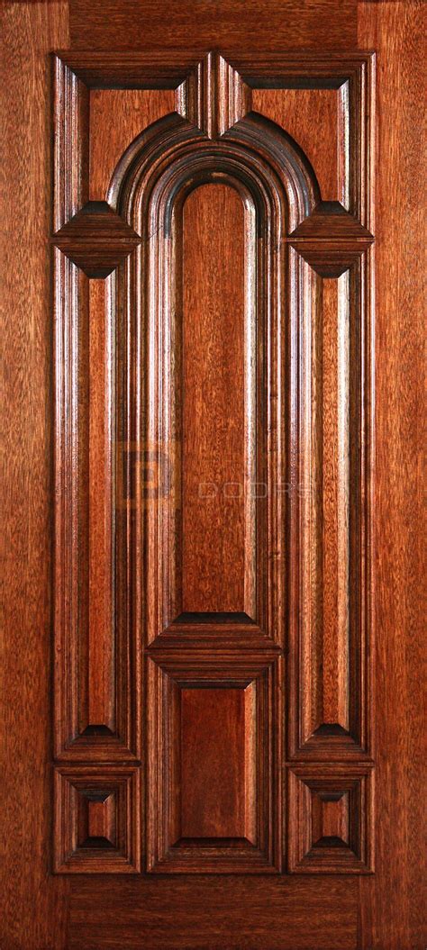 mahogany solid panel center solid arch panel wood door primo doors door supply company