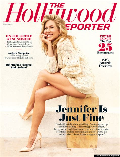 Jennifer Aniston S Legs Grace The Cover Of The Hollywood Reporter