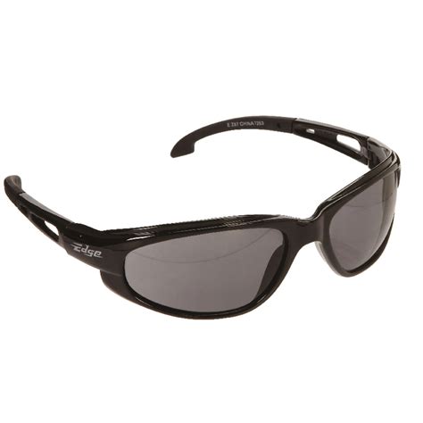 edge eyewear dakura safety glasses black lens black frame 1 pc ace