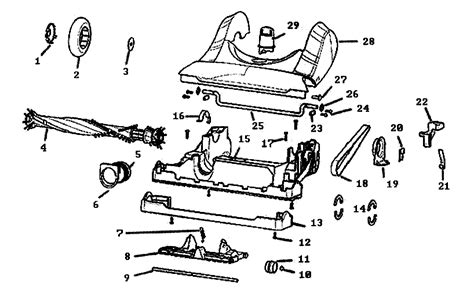 base parts diagram parts list  model avz eureka parts vacuum parts searspartsdirect