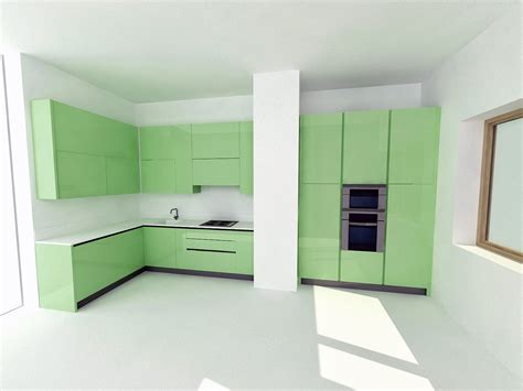 kitcheninterior  model modern kitchen interior cgtrader