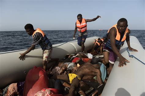 stepping over the dead on a migrant boat the new york times