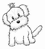 Coloring Pages Dog Cute Puppy Yorkie Maltese Color Kids Labradoodle Drawing Dogs Printable Small Puppies Sheets Ausmalbilder Print Colouring Book sketch template