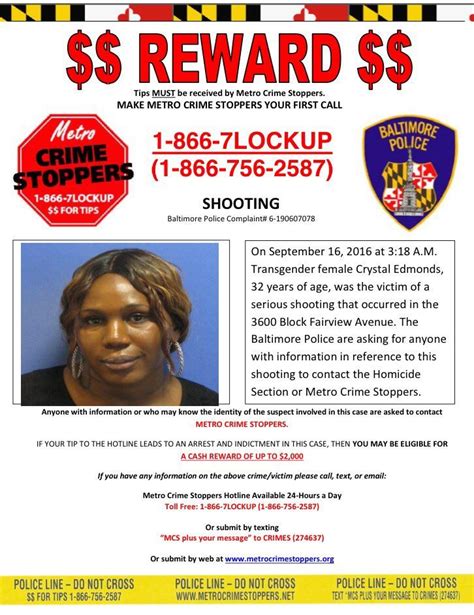 Reward Offered For Tips In Murder Of Transgender Woman In Nw Baltimore