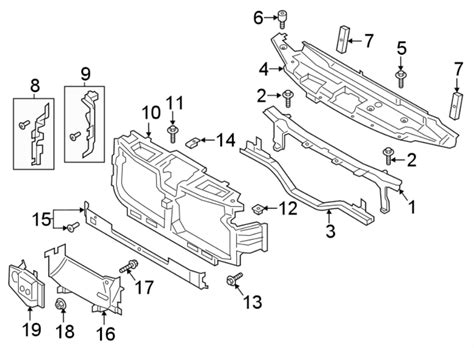 ford   super duty radiator support panel front upper  hczba havre ford