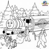 Kids Printable Xmas Tank Percy Engine Colouring Weather Tsgos Wintry sketch template