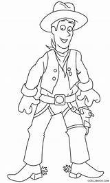 Cowboy Coloring Pages Printable Cowboys Kids Print Cool2bkids Dallas Color Sheets Getcolorings Horse sketch template