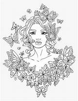 Colouring Colorare Adulti Pngitem Atuttodonna Antistress Lovely sketch template