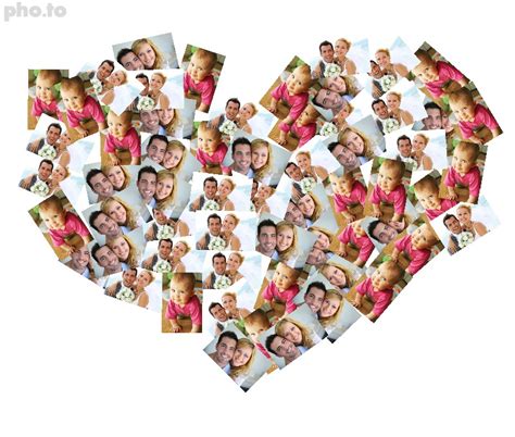 heart photo collage maker  multiple love