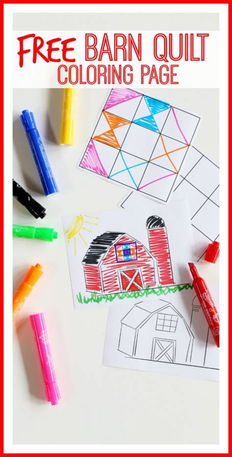 barn quilt coloring page kansas living magazine