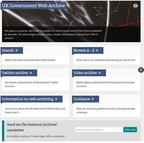 uk government web archive      national archives blog