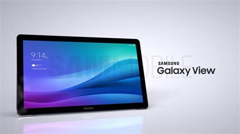 samsungs enormous   galaxy view tablet    kickstandhandle  easy viewing