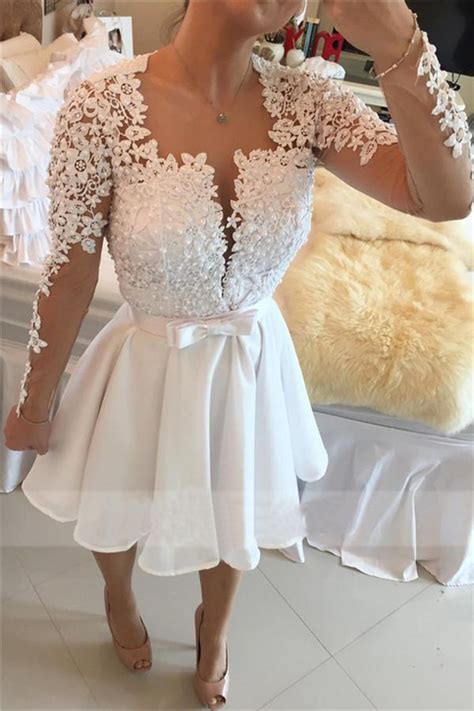 short white prom dress homecoming dress party gown pst0692 on storenvy