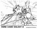 Mario Coloring Pages Super Printables Galaxy Wii Nintendi sketch template