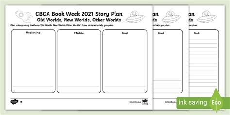 cbca book week  template story plan template twinkl