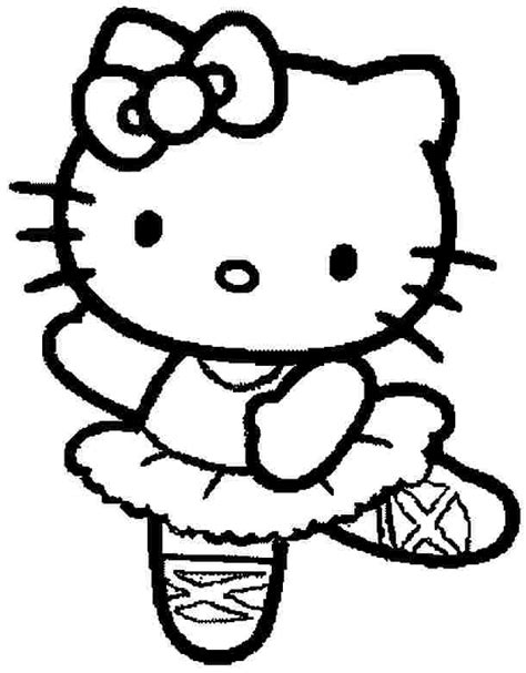 kitty ballerina coloring pages ayannaoichen