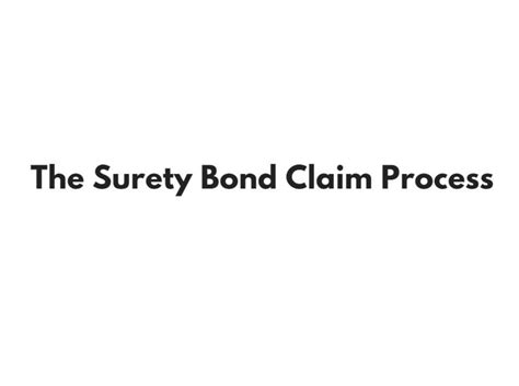 claim     surety bond surety solutions
