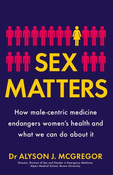 Sex Matters By Dr Alyson J Mcgregor Hachette Uk