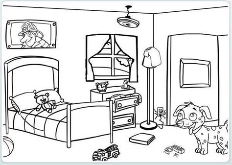 bedroom coloring page  kids coloring pages  kids coloring