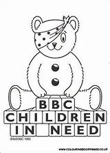 Pudsey Need Children Bear Pages Coloring Colouring Sheets Activities Bbc Kids Books Crafts Seasons Teddy Girls Colour sketch template