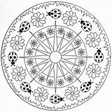 Mandala Spring Coloring Preschool Comment First sketch template