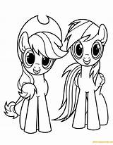 Coloring Dash Rainbow Pages Applejack Pony Little Printable Equestria Girls Print Color Twilight Sparkle Kids Fluttershy Colouring Popular Baby Cartoon sketch template