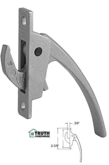 truth hardware casement window locking handle    screw holes