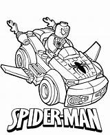 Spiderman Coloring Lego Pages Spider Man Car Set Avengers Print Batman Superhero Easy sketch template