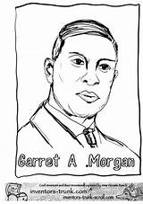 Morgan Coloring Pages History Traffic Light Garret Garrett Inventor African Famous Sheets American Inventors Month Color Colouring Americans Yahoo Search sketch template