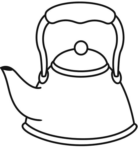 teapot coloring page printable coloring page  kids coloring home